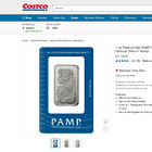 Costco Starts Selling Platinum Bars