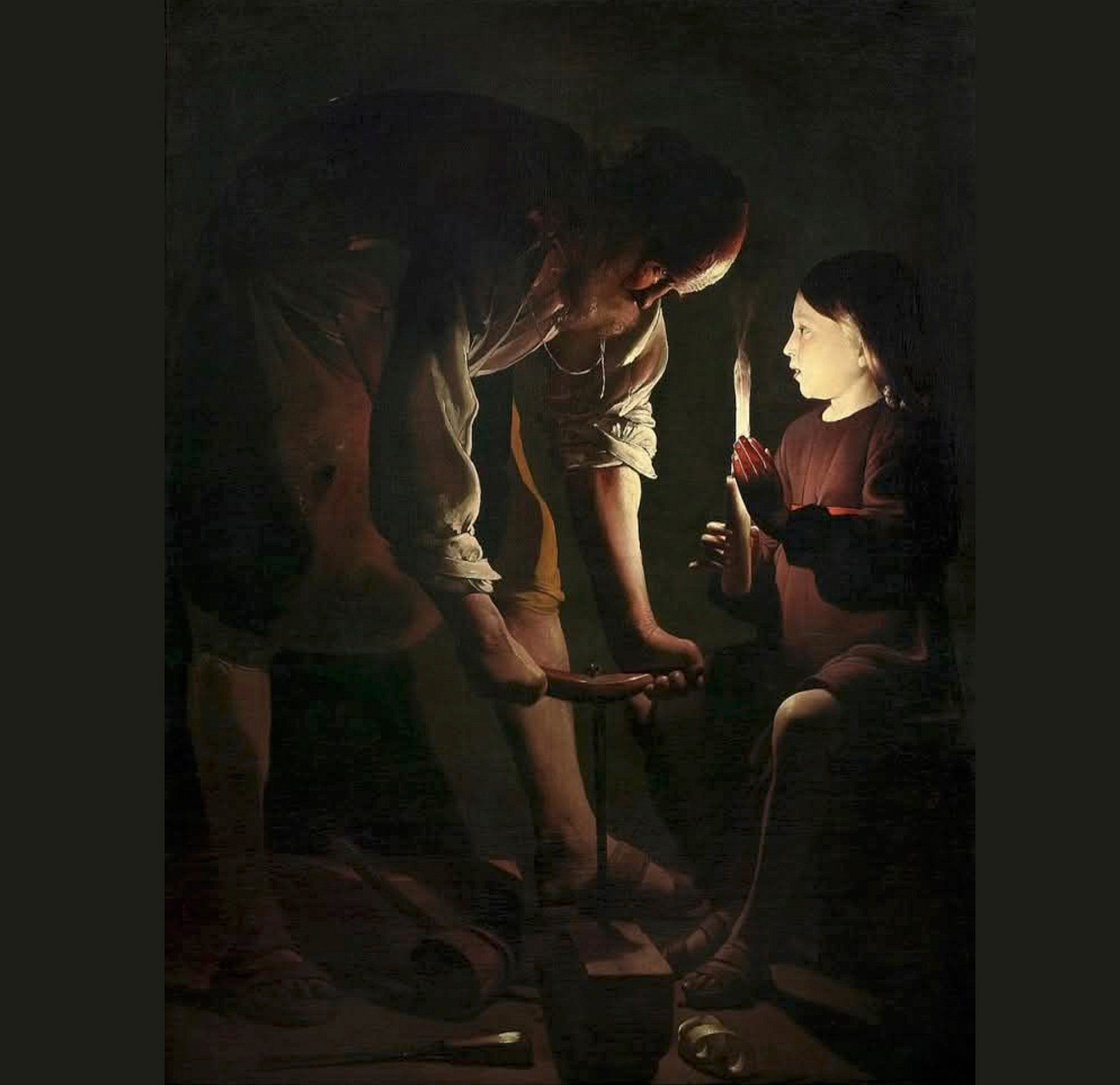 “Joseph the carpenter” 1642 by Georges de la Tour (1593 - 1652) “Joseph the carpenter” 1642 by Georges de la Tour (1593 - 1652)
