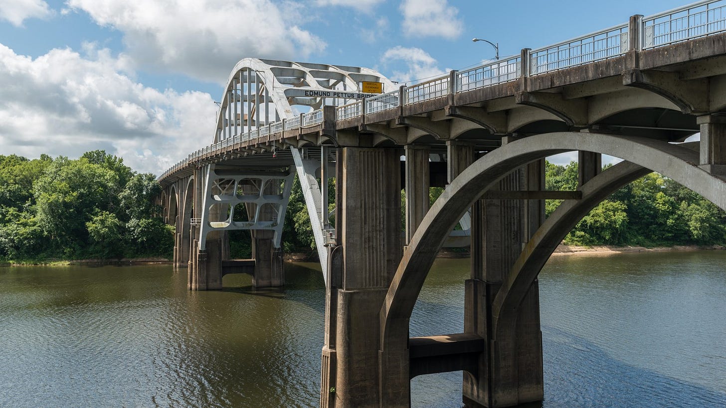 Alabama: The Edmund Pettus Bridge (U.S. National Park Service) Alabama: The Edmund Pettus Bridge (U.S. National Park Service)