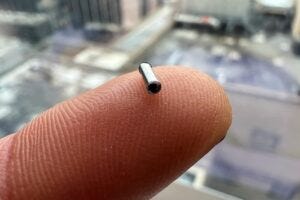Houston Methodist Research Institute nanomedicine researchers used an implantable nanofluidic device smaller than a grain of rice to deliver immunotherapy directly into a pancreatic tumor.