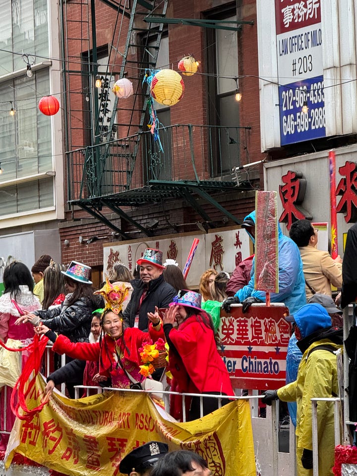 chinese new year parade, chinatown, nyc