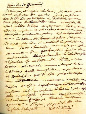 Letter from General Bonaparte to Josephine (marked Nice le 10 Germinal) -  napoleon.org