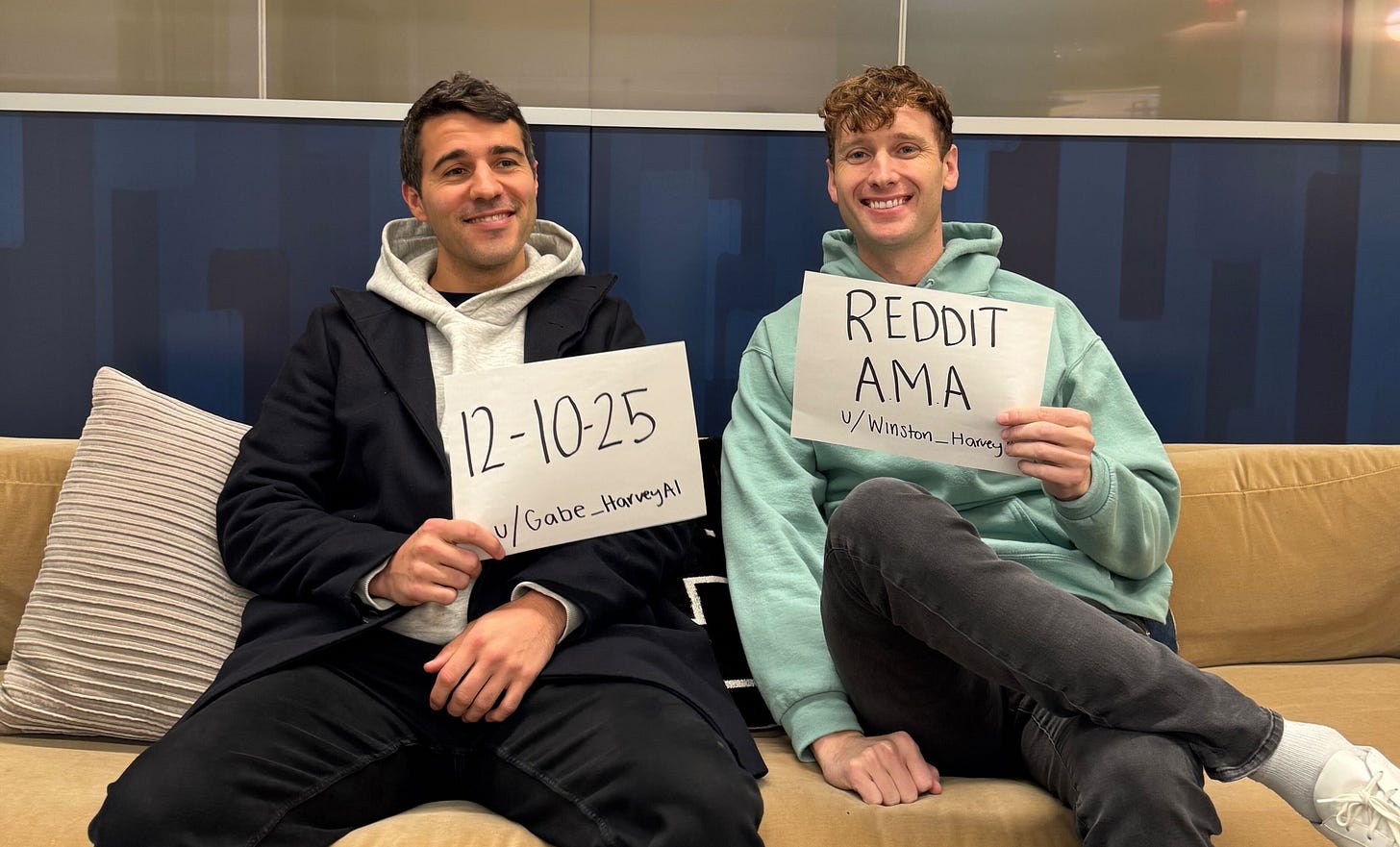 We're Winston Weinberg + Gabe Pereyra, the co-founders of Harvey, AMA! :  r/legaltech