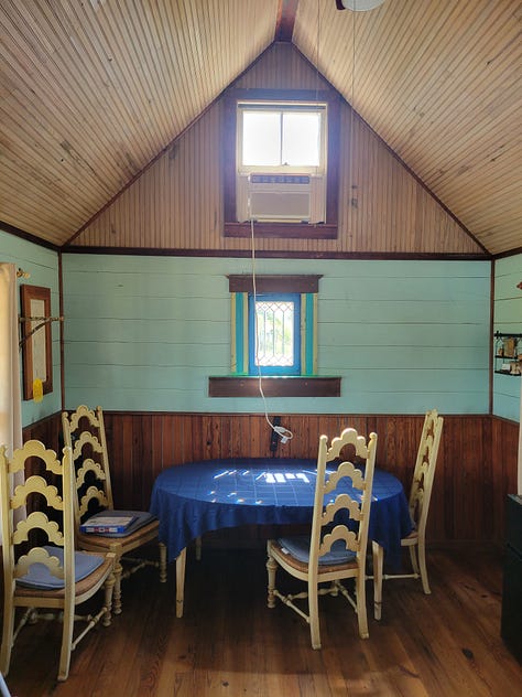 Four houses to possibly choose from to own, maybe live in part-time, full-time, or as a place to escape yet also make money, write off taxes, and savor till you die.