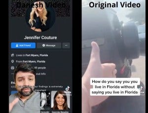 Caught in the Stitch: How TikTok’s Danesh “ThatDaneshGuy” Noshirvan faked a mob, edited reality, and destroyed a woman’s life with AI.