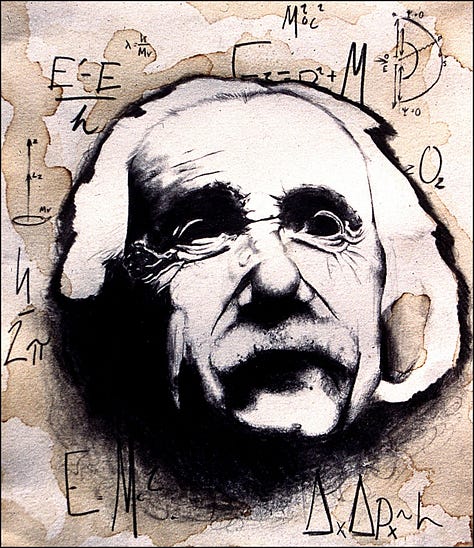 Paintings by Jae Jerkins: The Wasteland, Imagine, Einstein