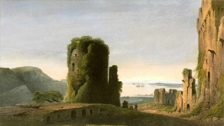 Die Überreste der genuesischen Festung in Inkerman