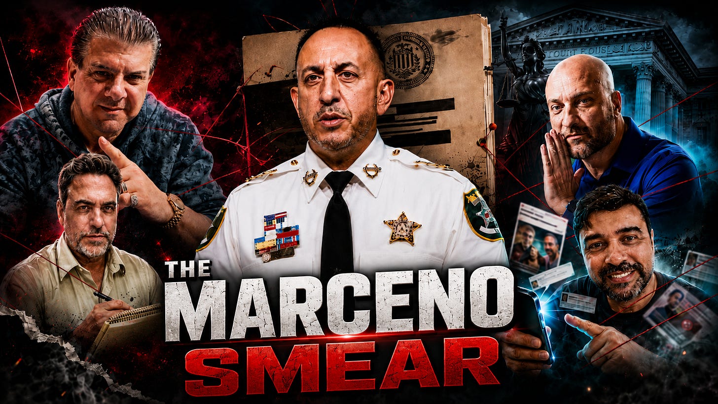 The Marceno Smear: DOJ closed the Marceno case. Now critics recycle gossip, grudges, and innuendo as scandal. The smear was always the story. The Marceno Smear: DOJ closed the Marceno case. Now critics recycle gossip, grudges, and innuendo as scandal. The smear was always the story.