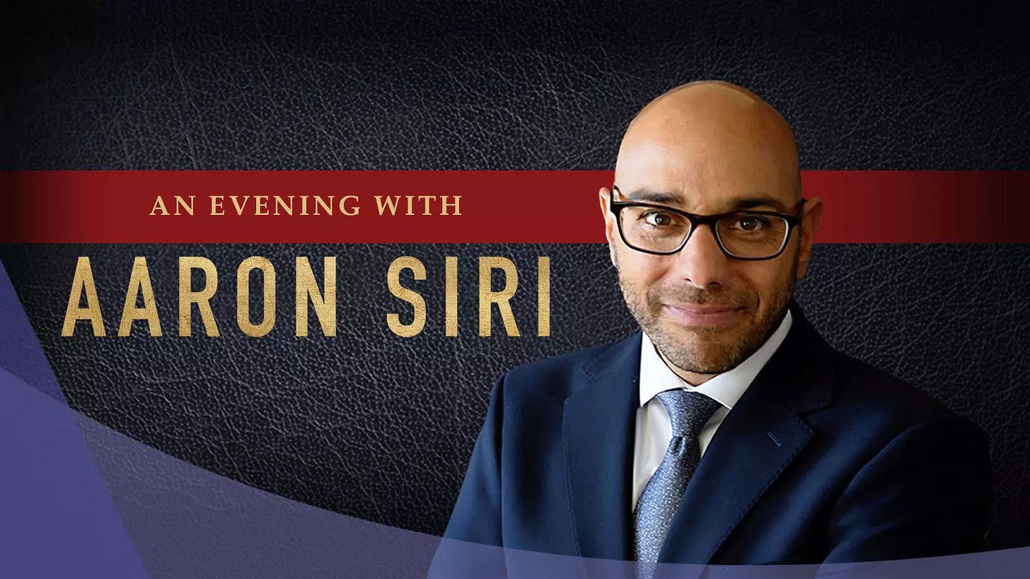 Aaron Siri at Kennedy Center — A message for our friends at health boards and beyond 
