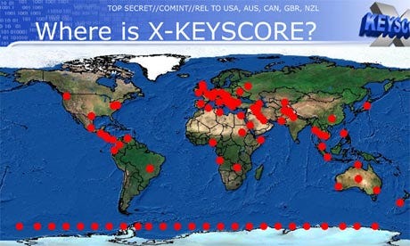 XKeyscore map XKeyscore map