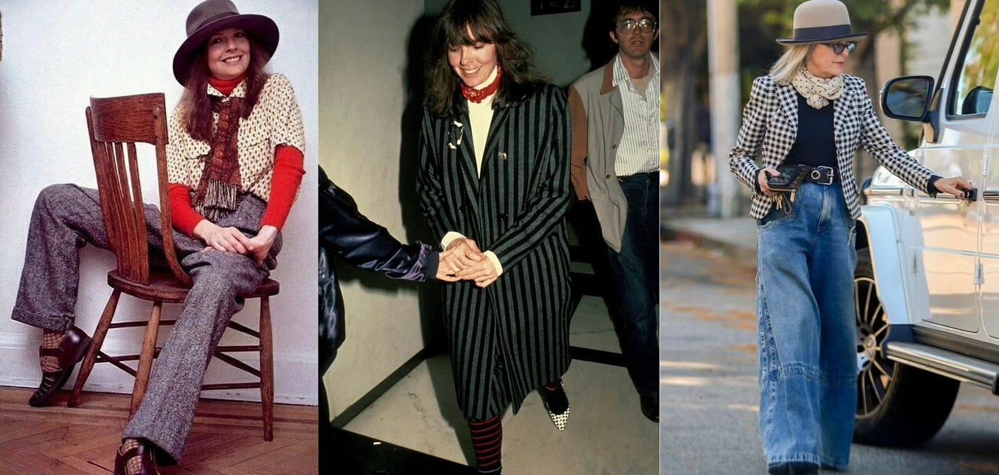a few great Diane Keaton 'fits