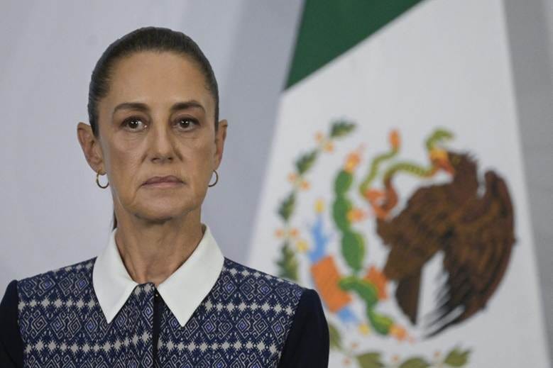 Mexican president Claudia Sheinbaum is seen during her morning presser in Mexico City, on April 14, 2026. Mexican president Claudia Sheinbaum is seen during her morning presser in Mexico City, on April 14, 2026.