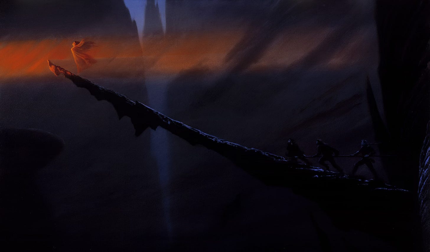 Wide preliminary concept for SHE featuring a much longer upward arcing ramp of stone. Light casts horizontally, highlighting a woman at the end posed ballet like with chest thrust forward and arms flung wide.