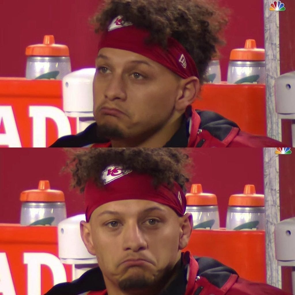 Patrick Mahomes triste vs Broncos Patrick Mahomes triste vs Broncos