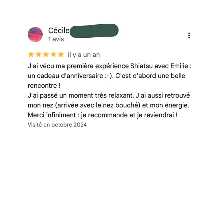 Des avis sur Emilie Thoumoux issus de Ma Pause Slow