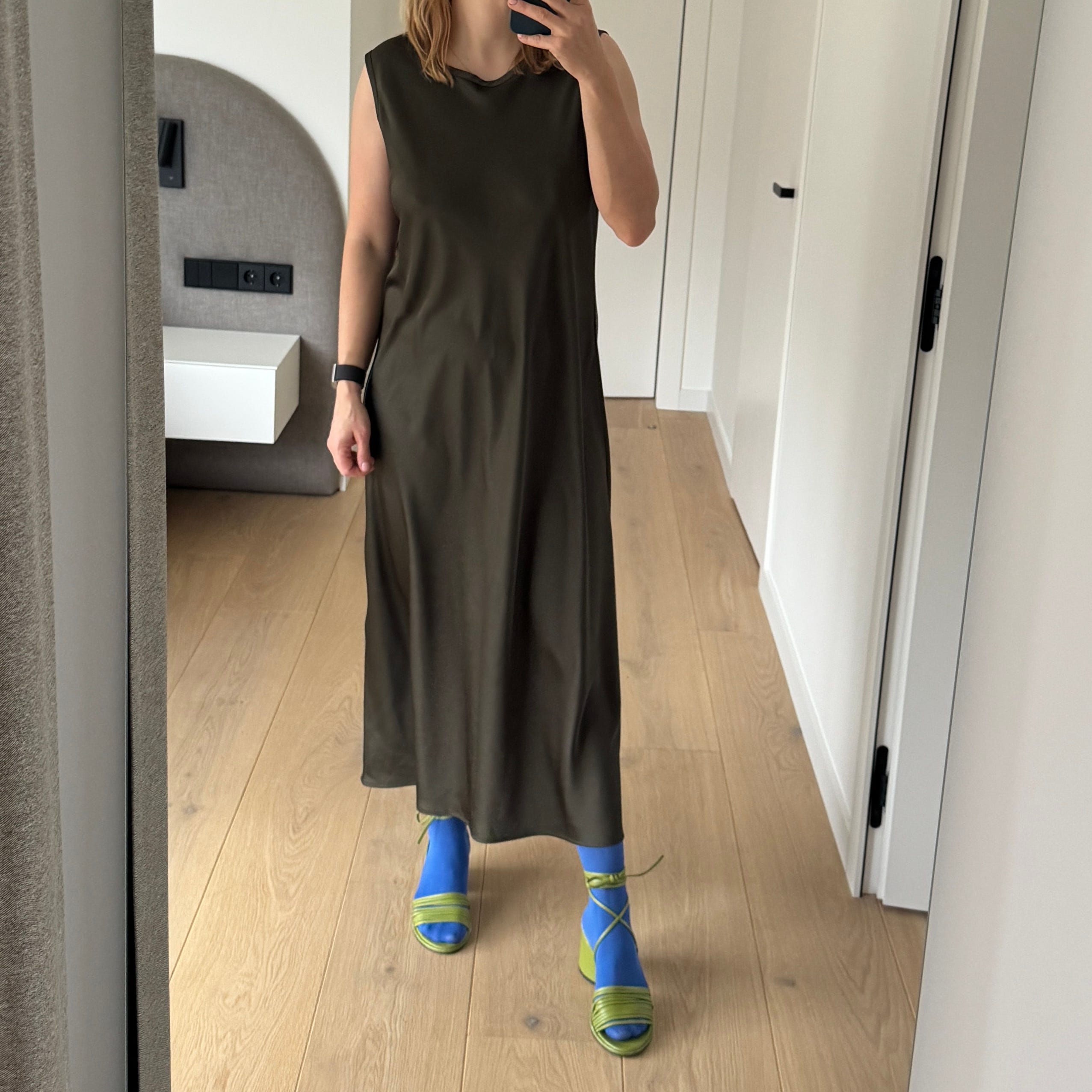 blue green color combination dresses Peacock blue bottle green gown – Mesmaa main image 1
