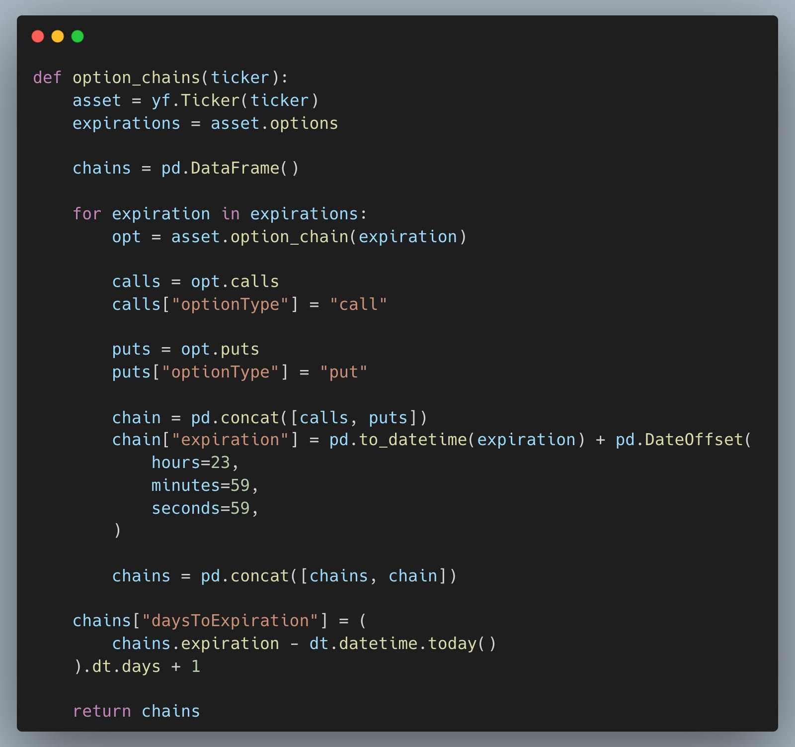 how to build a live options database in python – a... Options models are wrong - PyQuant News