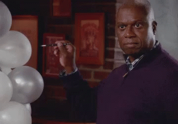 B99 Holt GIF - B99 Holt Balloon GIFs B99 Holt GIF - B99 Holt Balloon GIFs