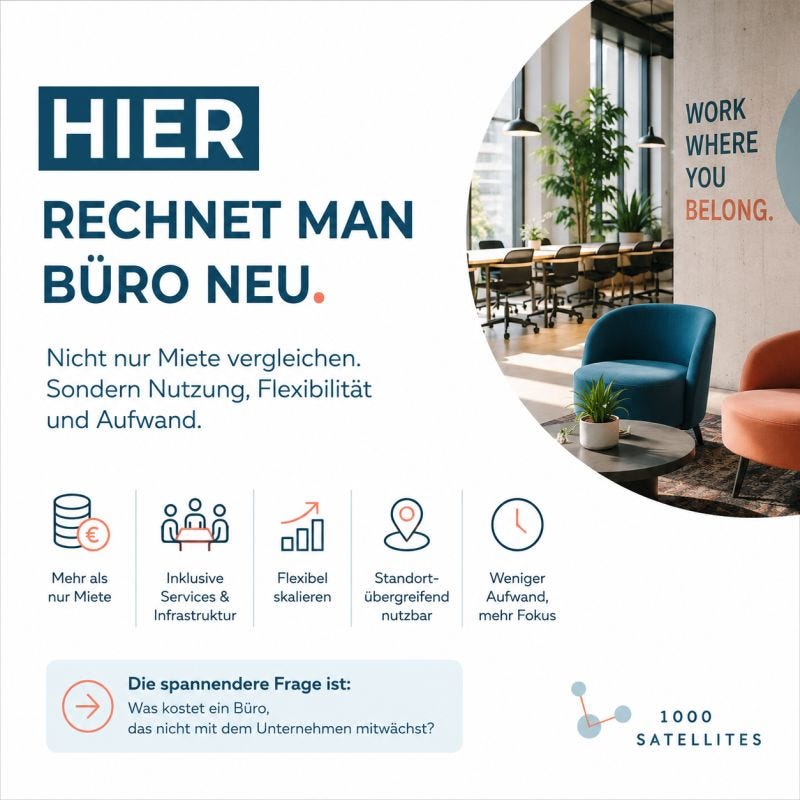 „Flex Office ist doch viel teurer als ein klassischer Bürovertrag.“ - Stimmt das wirklich? Oft... „Flex Office ist doch viel teurer als ein klassischer Bürovertrag.“ - Stimmt das wirklich? Oft...