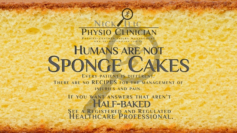 Human Bodies not Sponge Cakes.