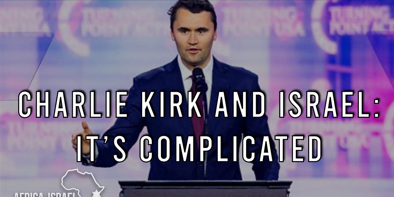 Charlie Kirk and Israel