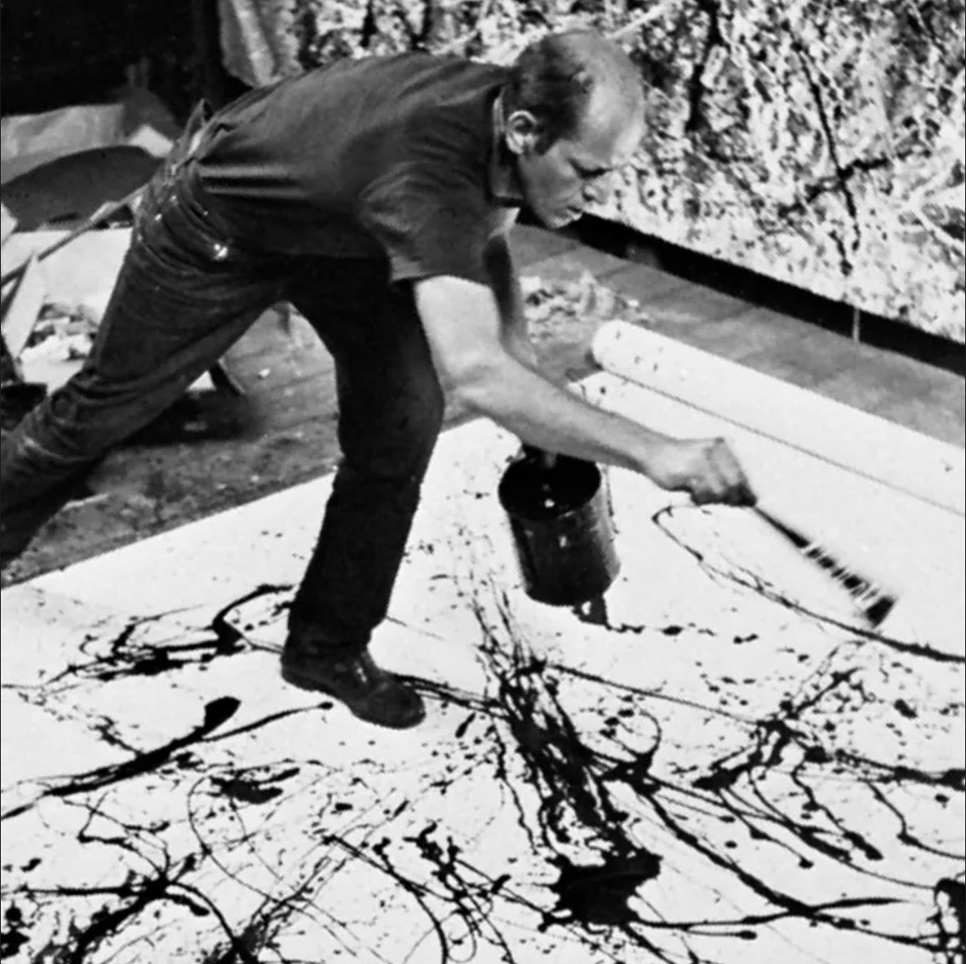 Pollock’s technique.