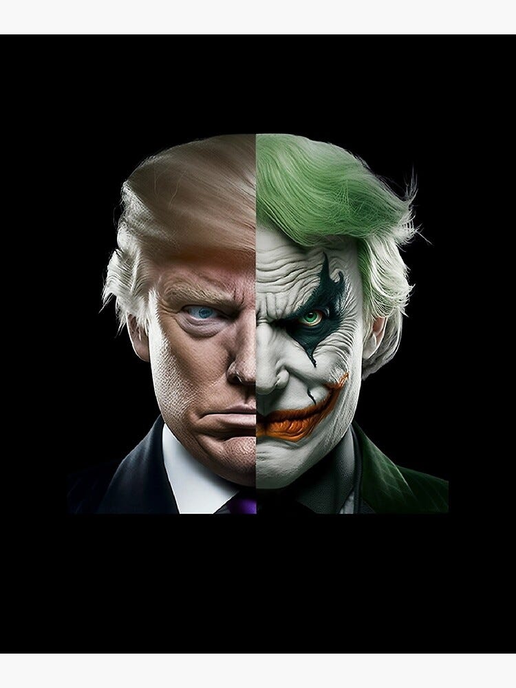 Donald Trump Evil Clown Art Print Donald Trump Evil Clown Art Print