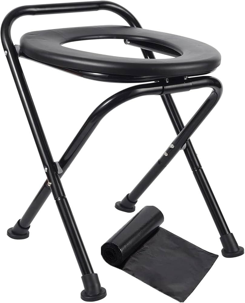 DSUWAZU 2022 Upgrade Camping Toilet, Portable Toilet Seat, Folding Toilet, Portable  Potty for Adults (Black) : Amazon.com.au: Sports, Fitness & Outdoors