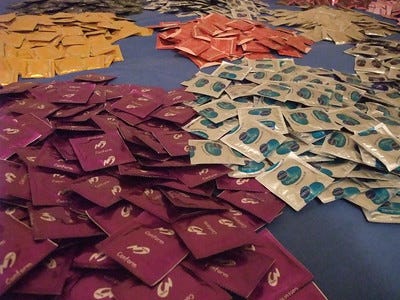 various condoms