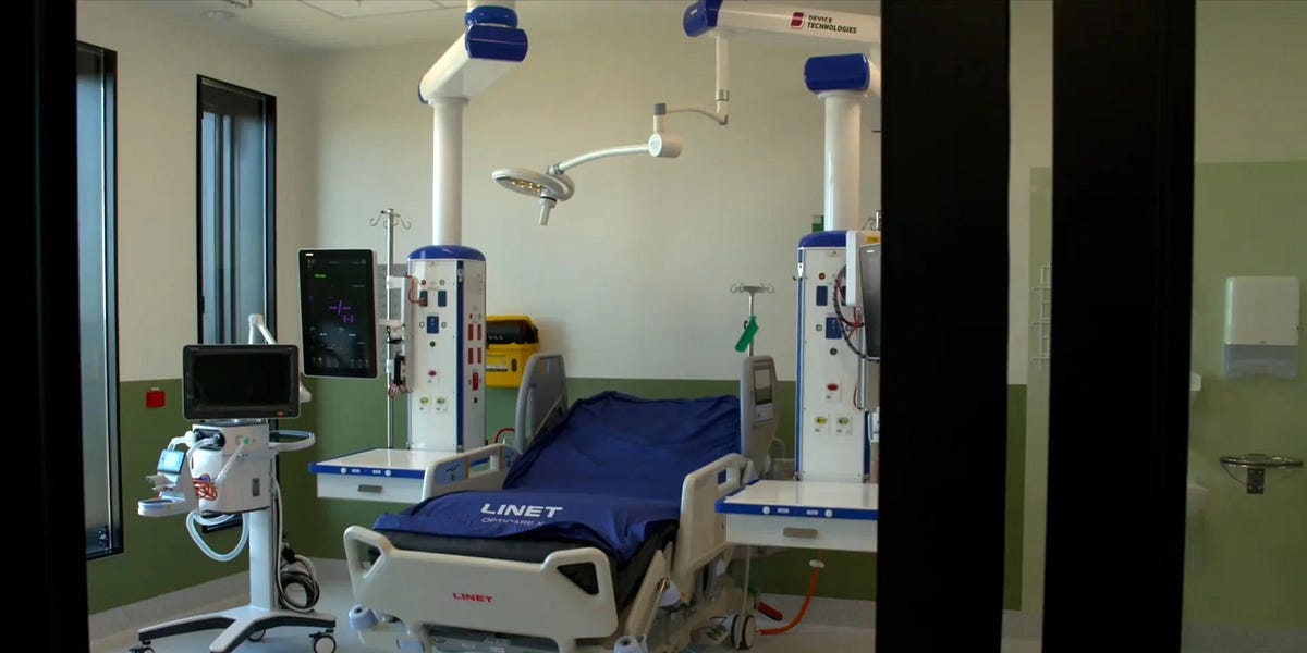 Brand new Hospital ICU ward sits empty as 80% of new public health spend sent to private sector