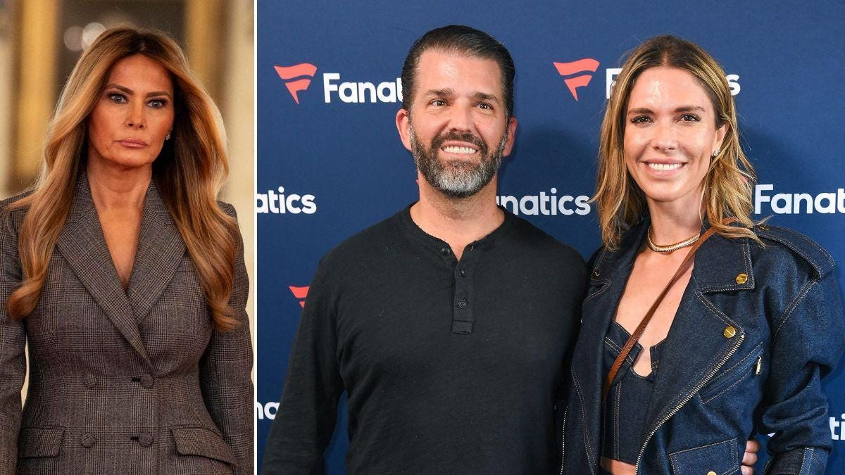 Photo of Melania Trump, Donald Trump Jr., Bettina Anderson Photo of Melania Trump, Donald Trump Jr., Bettina Anderson