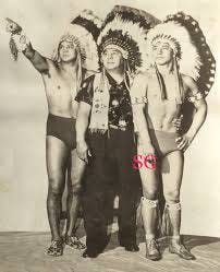 former World champion Chief Don Eagle with Chief War Eagle and Billy Two Rivers former World champion Chief Don Eagle with Chief War Eagle and Billy Two Rivers
