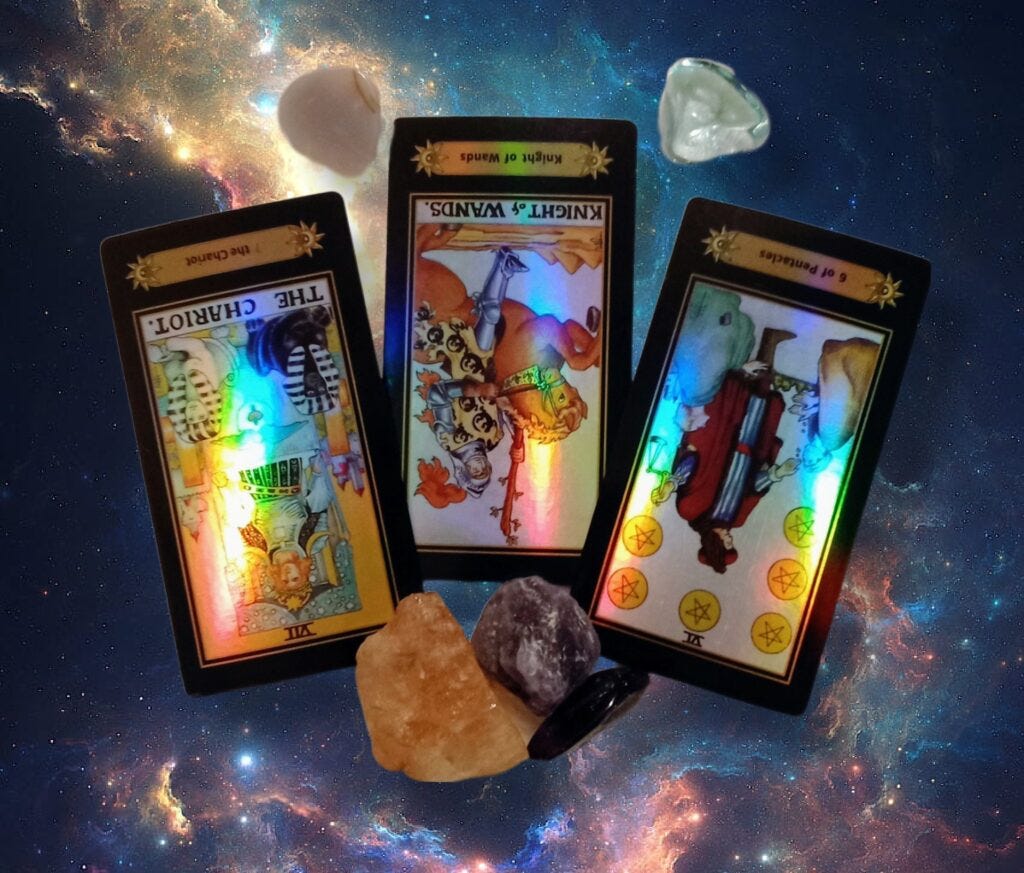 A Message from the Universe ~ Busy Does Not Equal Productive, Holographic Tarot Cards