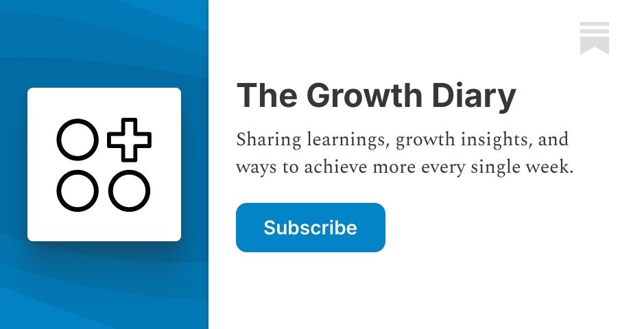 The Growth Diary | Micdadh | Substack