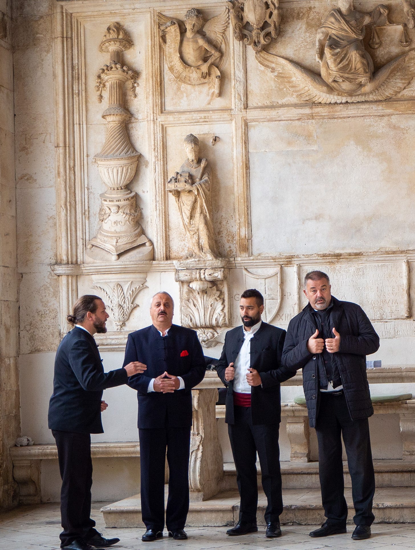 Klapa singers in Trogir, Croatia