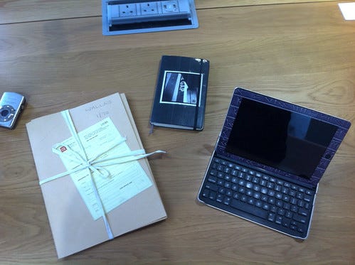 My table at LSE archives