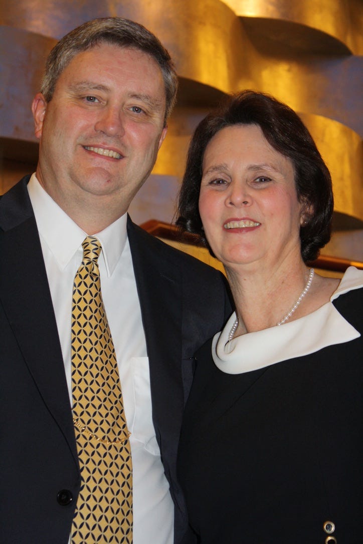 Austin Gardner and his wife Betty on a cruise ship Austin Gardner and his wife Betty on a cruise ship