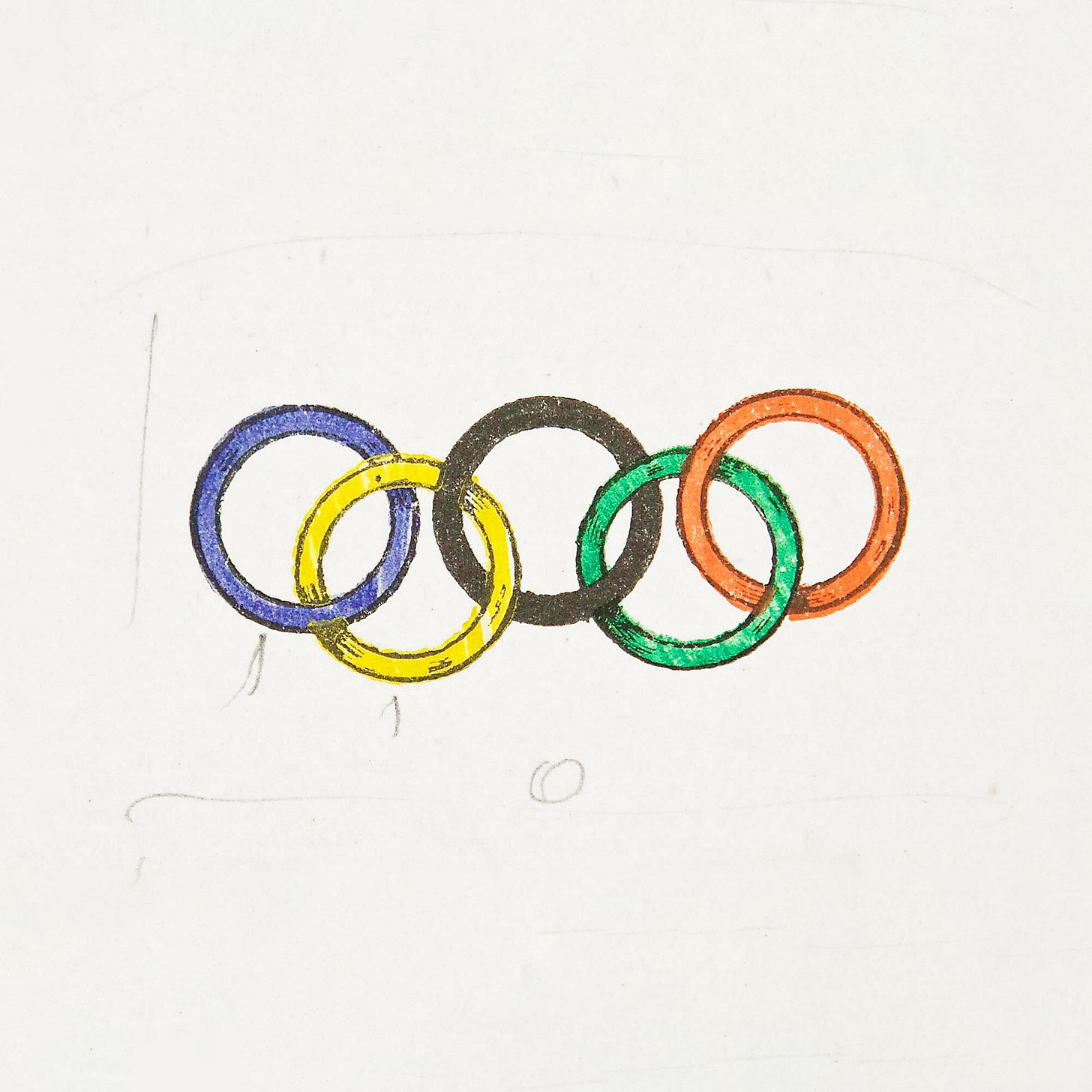 The story of Coubertin's 1913 logo for The Olympic Games.
