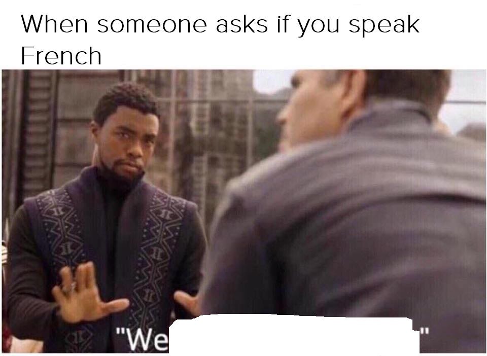 Well of course I speak French : r/memes