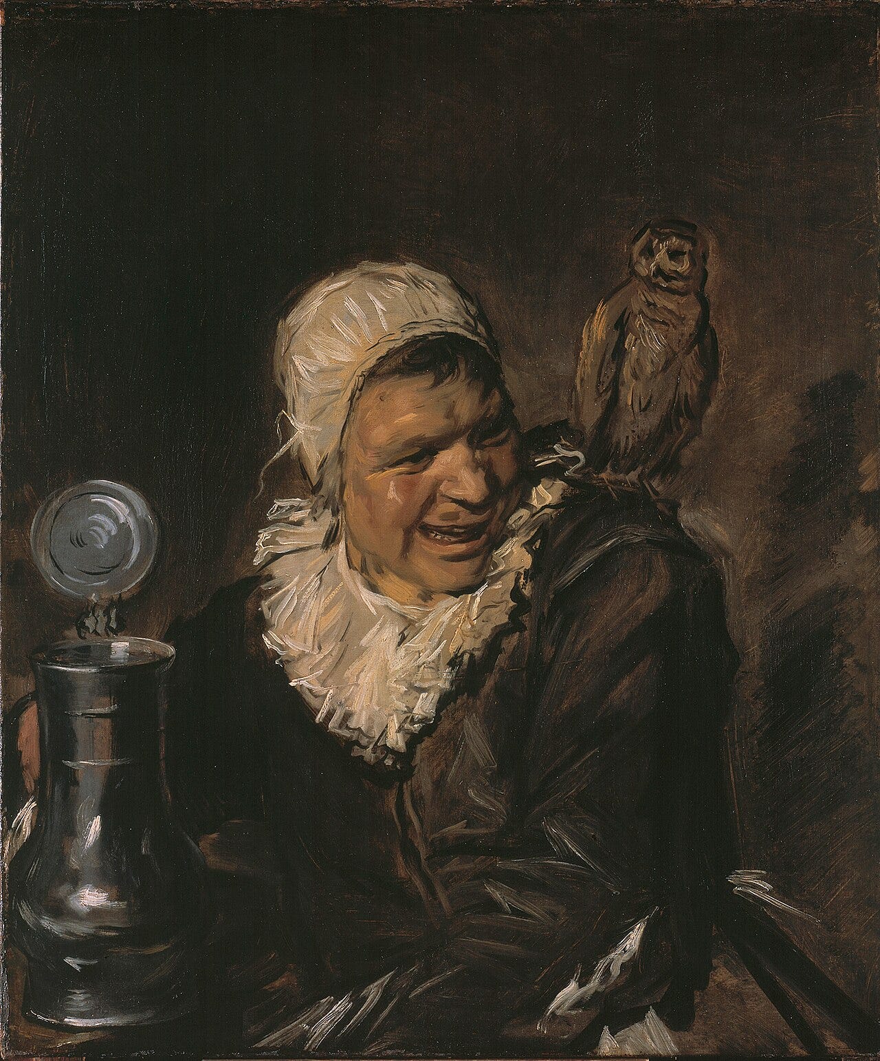 Frans Hals Malle Babbe black clothing owl Frans Hals Malle Babbe black clothing owl