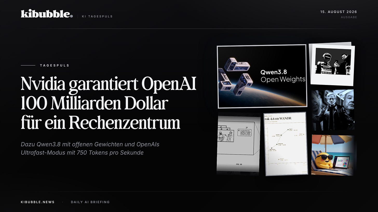 Nvidia garantiert OpenAI 100 Milliarden: Compute als Anlageklasse Nvidia garantiert OpenAI 100 Milliarden: Compute als Anlageklasse