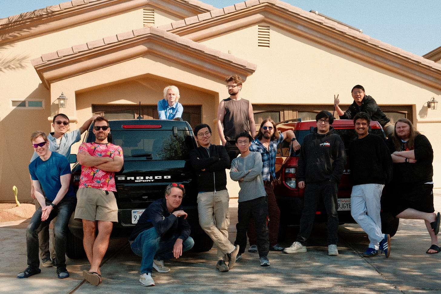 Featherless.ai team pictured in Palm Springs, California.