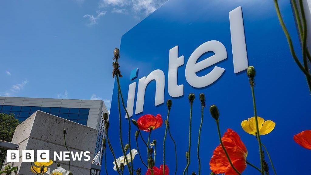 Intel shares jump after report of possible US stake in company