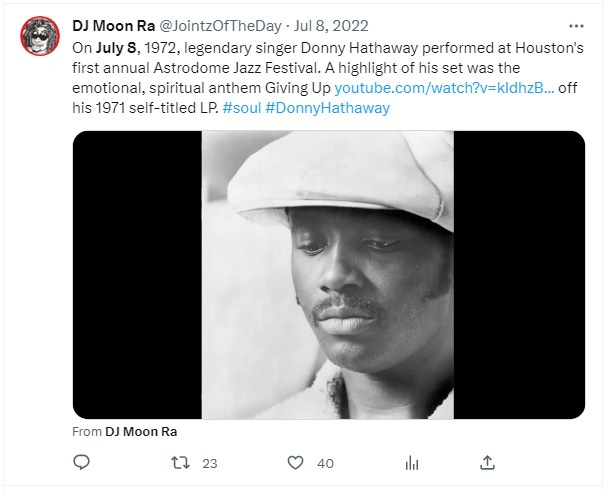 Donny Hathaway – Giving Up (1971) (live recording from July 8, 1972)