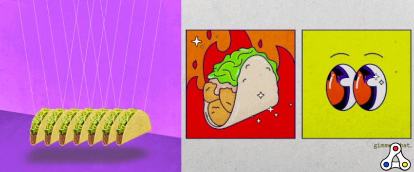 Taco Bell NFT crypto art Rarible