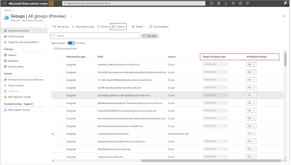 Azure AD Groups Writeback Azure AD Groups Writeback