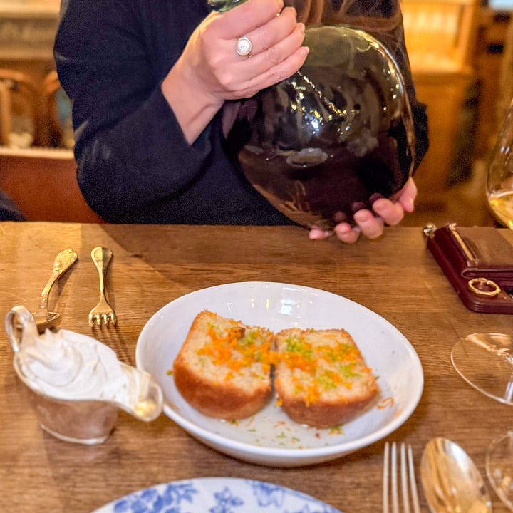 Baba au Rhum at Le Bon Georges bistro in Paris