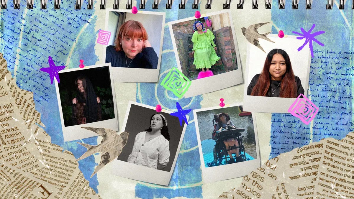 A collage of newspaper clippings, stars and polaroid photos of the reporters: Em, Ellie, Havilah, Maioha, Matty and Kitty. A collage of newspaper clippings, stars and polaroid photos of the reporters: Em, Ellie, Havilah, Maioha, Matty and Kitty.