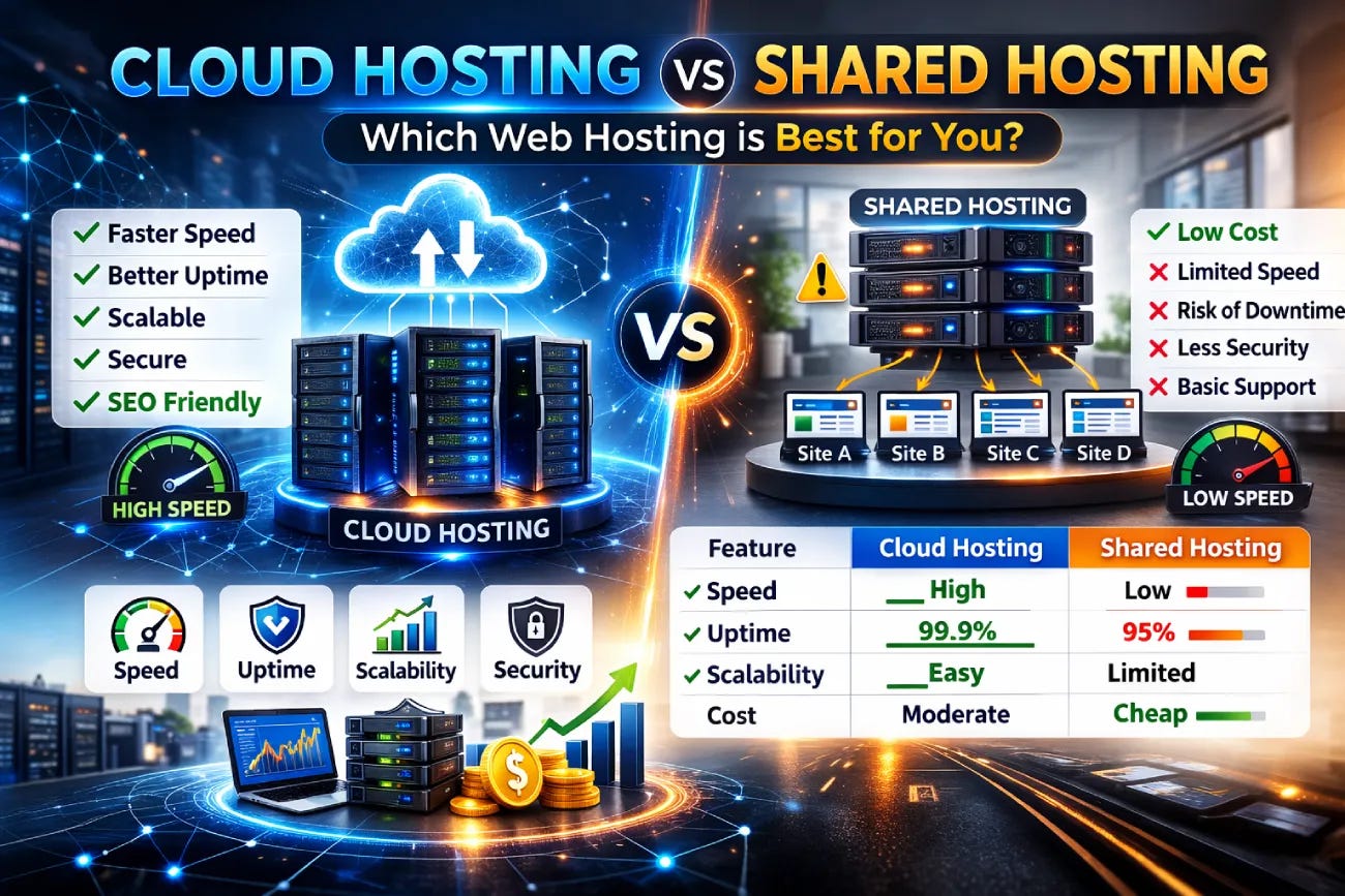 Cloud Hosting vs Shared Hosting Cloud Hosting vs Shared Hosting