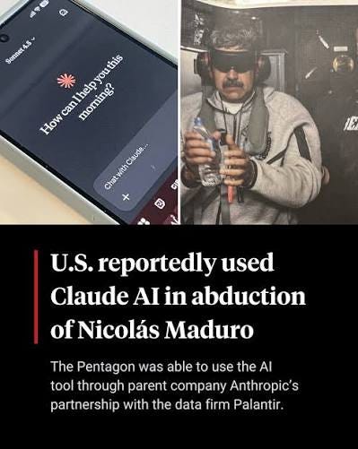 Η Wall Street Journal αναφέρει ότι το Πεντάγωνο χρησιμοποίησε το εργαλείο τεχνητής νοημοσύνης Claude της Anthropic στην επιχείρησή του για να απαγάγει τον πρόεδρο της Βενεζουέλας Νικολάς Μαδούρο τον περασμένο μήνα. Το Πεντάγωνο μπόρεσε να
